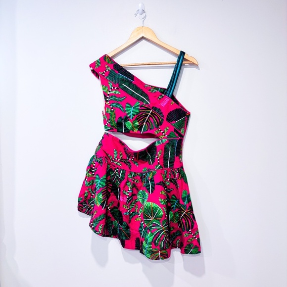 FARM RIO Pink one shoulder mini dress - Picture 9 of 9